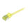 Synergy21 Patchkabel RJ45, CAT6A 500Mhz, 1,0m, gelb, S-STP(S/FTP), slimline rund d=4,5mm, TPE/LSZH(Superflex), AWG28, mit CAT7 Rohkabel,