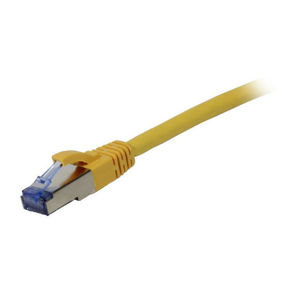 Synergy21 Patchkabel RJ45, CAT6A 500Mhz, 1,5m, gelb, S-STP(S/FTP), AWG26, LSZH,