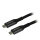 Synergy21 Kabel USB, C(St) => C(St), 2,0m, USB4.0, schwarz(Textil), 40G/5A, 240W, Gen 3x2, E-Marker Chip