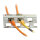 Synergy21 Keystone, Modulträger, 19Patchpanel für 24xTP-Modul, 1HE(t 96mm) 45Grad Schrägauslass, Lichtgrau