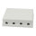 Synergy21 Keystone, Modulträger, Patchpanel für 4x TP-Modul, Aufputz, weiss(ABS)