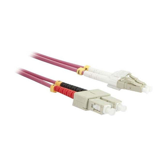 Synergy21 LWL-2-Faser-Patchk. 0,5mtr.LC-SC, 50/125um,OM4, AD=3mm,