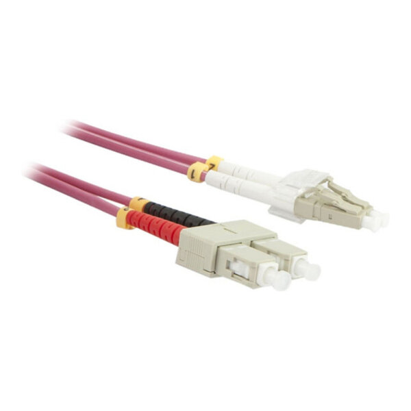 Synergy21 LWL-2-Faser-Patchk. 1,0mtr.LC-SC, 50/125um,OM4, AD=3mm,