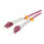 Synergy21 LWL-2-Faser-Patchk. 1,0mtr.LC-LC, 50/125um,OM4, AD=2mm, flexible Knickschutztülle,