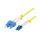Synergy21 LWL-2-Faser-Patchk. 3mtr.LC-SC, 9/125um, OS2, AD=2mm, flexible Knickschutztülle, G657.A2,