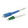 Synergy21 LWL-1-Faser-Patchk. 1,0mtr.LC(APC)-SC, 9/125u, Schrägschliff, G657.A2