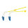Synergy21 LWL-2-Faser-Patchk. 0,25mtr.LC-LC, 9/125um, OS2, AD=2mm, flexible Knickschutztülle, G657.A2,