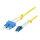 Synergy21 LWL-2-Faser-Patchk. 1,5mtr.LC-SC, 9/125um, OS2, AD=2mm, flexible Knickschutztülle, G657.A2,
