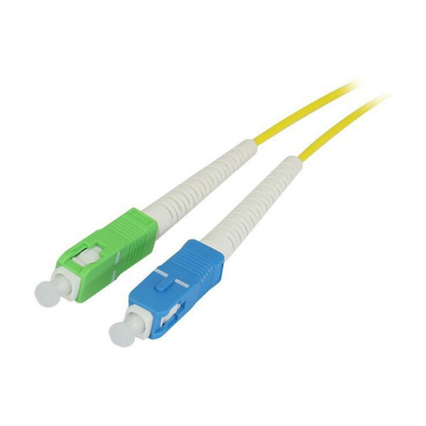Synergy21 LWL-1-Faser-Patchk. 1,5mtr.SC-SC(APC), 9/125u, OS2, G657A2, AD=2mm, flexible Knickschutztülle