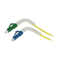 Synergy21 LWL-1-Faser-Patchk. 5mtr.LC-LC(APC), 9/125u, OS2, G657A2, AD=2mm, flexible Knickschutztülle