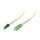 Synergy21 LWL-1-Faser-Patchk. 1,0mtr.LC(APC)-SC(APC), 9/125u, OS2, G657.A2, AD=2mm, flexible Knickschutztülle