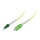 Synergy21 LWL-1-Faser-Patchk. 7,5mtr.LC(APC)-SC(APC), 9/125u, OS2, G657.A2, AD=2mm, flexible Knickschutztülle