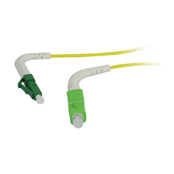 Synergy21 LWL-1-Faser-Patchk. 20mtr.LC(APC)-SC(APC), 9/125u, OS2, G657.A2, AD=2mm, flexible Knickschutztülle