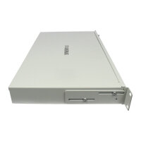 Synergy21 LWL-Patchpanel für 24xSC-Duplex/LC-Quad-Buchsen, 19/1HE, ohne SC/LC-Kupplungen, Lichtgrau