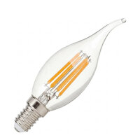 Synergy 21 LED Retrofit E14 Kerze klar geschweift 4,5W ww