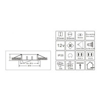 Synergy 21 LED Retrofit GU10 / GX5,3 Deckeneinbausatz D04-weiß