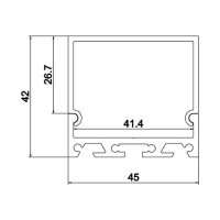 Synergy 21 LED U-Profil 200cm, ALU065