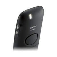 Gigaset E560HX int. Grotasten Mobilteil mit Ladeschale - platin
