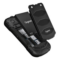GIGASET GLX 8 ACTIVE schwarz 6,1 cm 2,4 Zoll Display Push-to-talk Funktion 2500 mAh Akku IP68 2 MP Kamera Dual-SIM Bluetooth