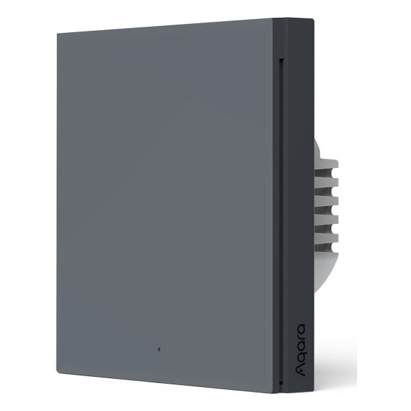 Aqara Smart Wall Switch H1(No Neutral, Single Rocker) grau - (HomeKit)