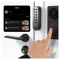 Aqara Smart Lock U200 (Black) smartes Türschloss mit verschiedenen Entriegelungsmethoden