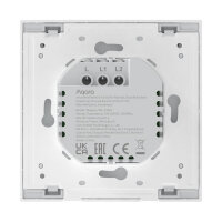 Aqara Smart Wall Switch H1 (No Neutral, Double Rocker) weiß (HomeKit)
