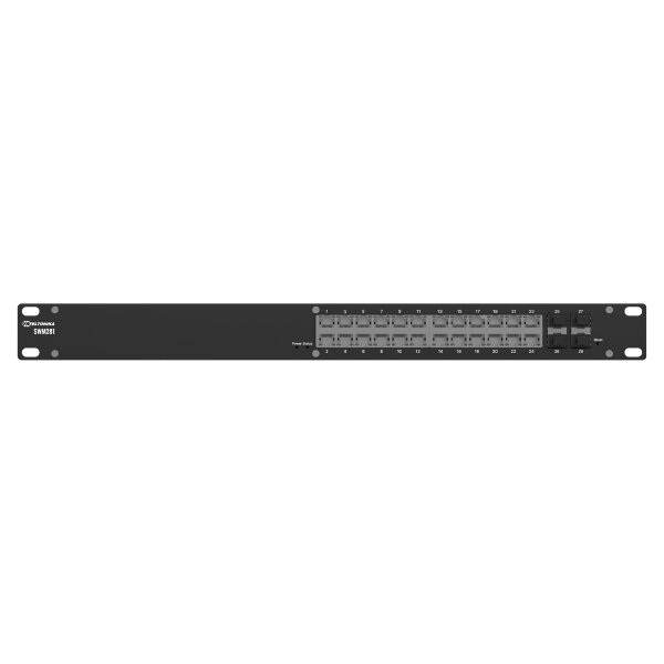 Teltonika · Switch · SWM281 · 24 Port Gigabit managed L2+ Switch, 4x SFP, 19
