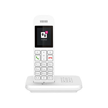 Telekom Sinus A12 Schnurlostelefon mit Anrufbeantworter - wei