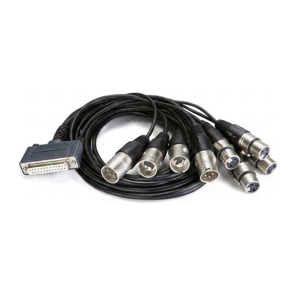 AJA Breakout Cable Audio cable DB-25 male to DB-25, XLR3 Thumbscrews
