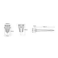 Synergy 21 LED garden lamp 6W RGB-CCT with radio and WiFi IP66 Zigbee+ (FUTC04ZR)