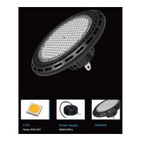 Synergy 21 LED Spot Pendelleuchte UFO 100W für Industrie/Lagerhallen nw 120°