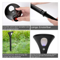 Synergy 21 LED Garten Akku Solar Lampe ( 2 ER SET )