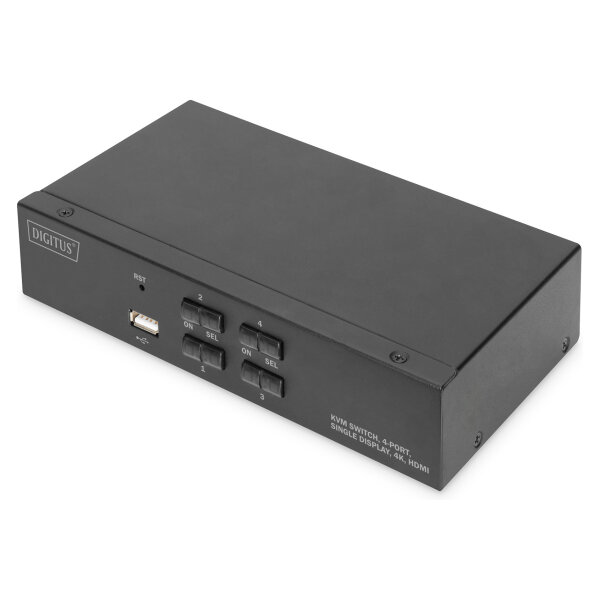 DIGITUS 4-Port KVM-Switch Single-Display