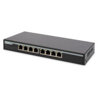 DIGITUS 8-Port 10/100/1000 Mbps PoE Gigabit Desktop Switch