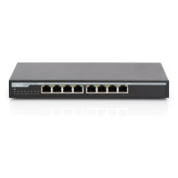 DIGITUS 8-Port 10/100/1000 Mbps PoE Gigabit Desktop Switch
