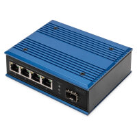 DIGITUS 4-Port Gigabit PoE Switch Unmanaged + 1 SFP Uplink