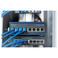 DIGITUS 8-Port Fast Industrie Switch Unmanaged + 1 RJ45...