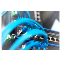 DIGITUS 8-Port Fast Industrie Switch Unmanaged + 1 RJ45 Uplink