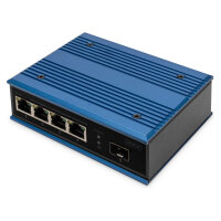 DIGITUS 4-Port Fast Industrie Switch Unmanaged + 1 SFP...