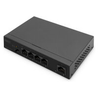 DIGITUS 4-Port PoE Switch Gigabit Ethernet + 1-port uplink