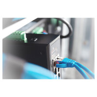 DIGITUS 7-Port Gigabit Industrie PoE Switch unmanaged + 1...