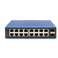 DIGITUS 16-Port Gigabit Industrie Switch Unmanaged + 2 SFP Uplink