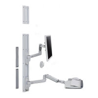 ERGOTRON LX Wand Halterung System weiss Tastatur- und Monitorhalterung bis 81,2cm 32 Zoll belastbar 3,2-11,3kg. VESA 75x75 100x100mm