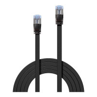 LINDY Patchkabel Cat6A U/FTP Flachband schwarz 1.00m