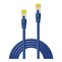 LINDY Patchkabel Cat6A S/FTP LSZH Cat7 Rohkabel blau 0.30m
