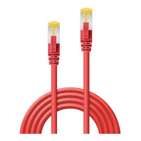 LINDY Patchkabel Cat6A S/FTP LSZH Cat7 Rohkabel rot 1.00m