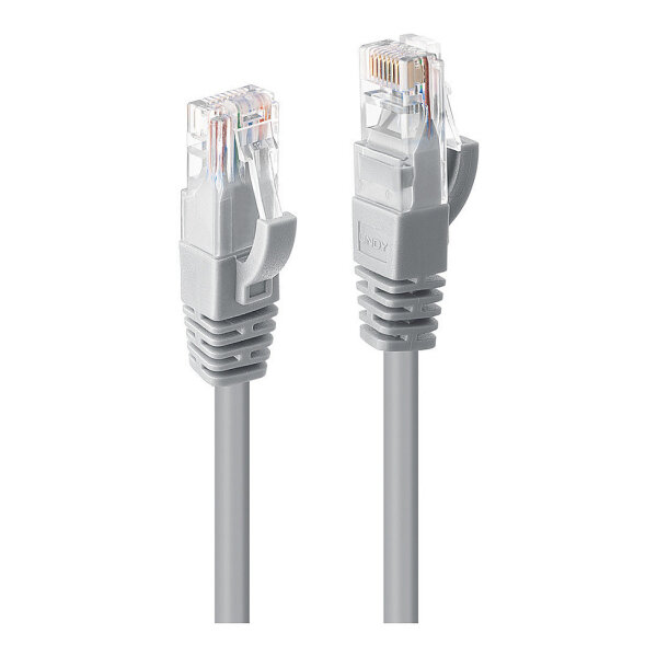 LINDY Patchkabel Cat6 U/UTP grau 1.00m