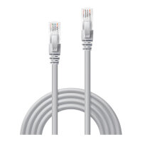 LINDY Patchkabel Cat6 U/UTP grau 0.30m