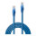 LINDY Patchkabel Cat6 U/UTP blau 0.50m