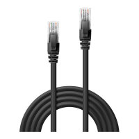 LINDY Patchkabel Cat6 U/UTP schwarz 1.00m